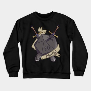 D20 Fantasy Dice Fighter Class Crewneck Sweatshirt